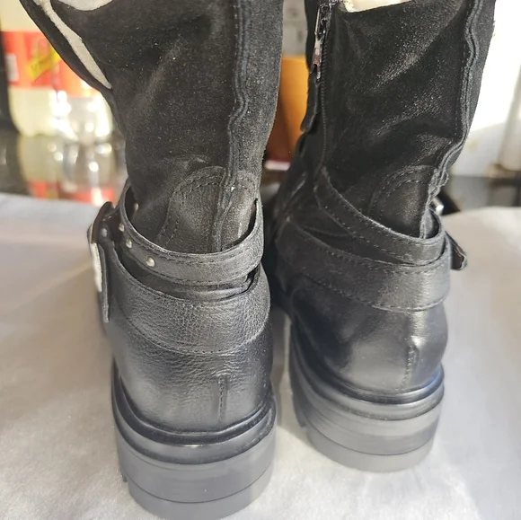 Miz Mooz Bonney Faux Shearling Lined Boots Sz EU40/US9-9.5